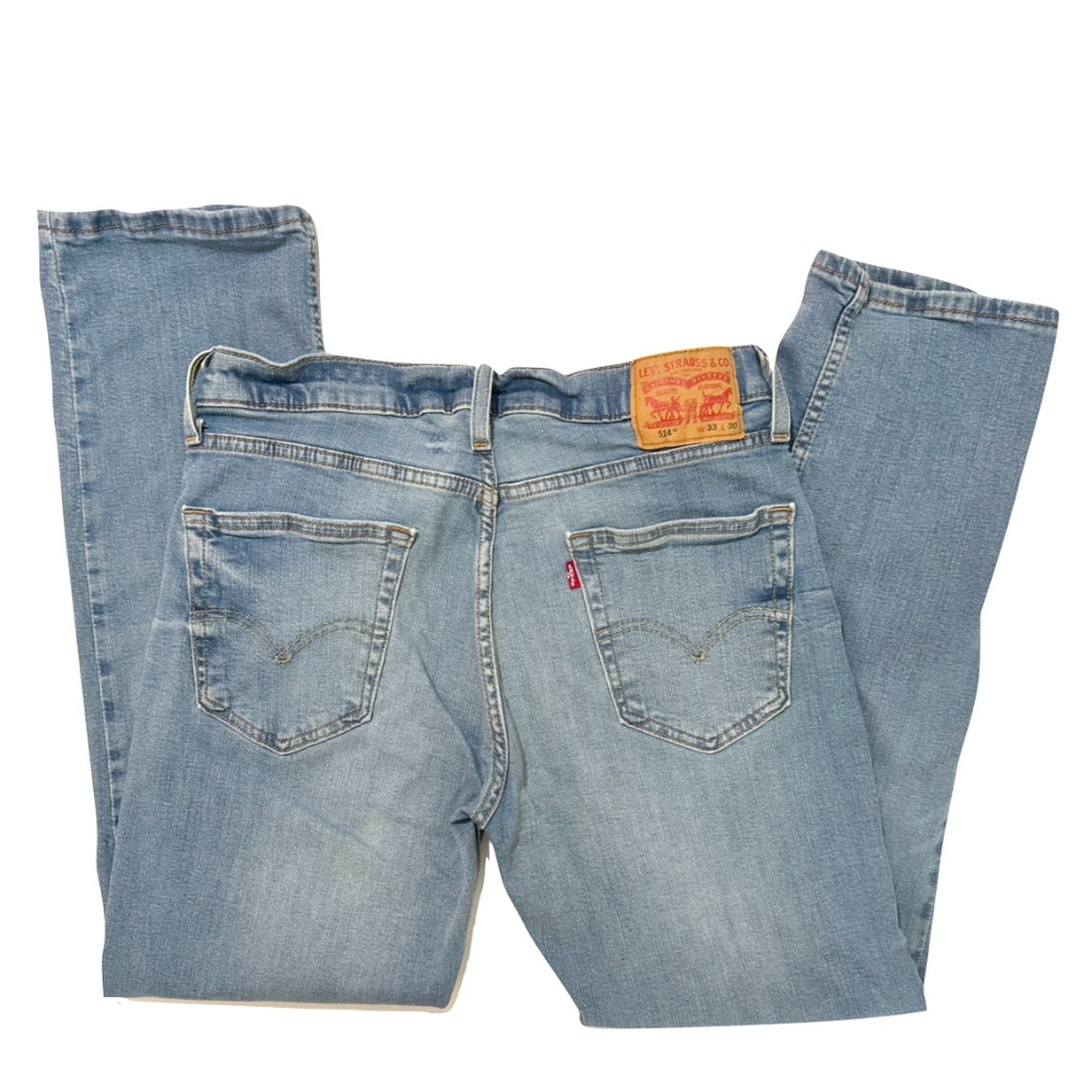 Levi's 514 Straight Fit Men's Jeans Size 33x30 Medium Wash - Picture 4 of 13